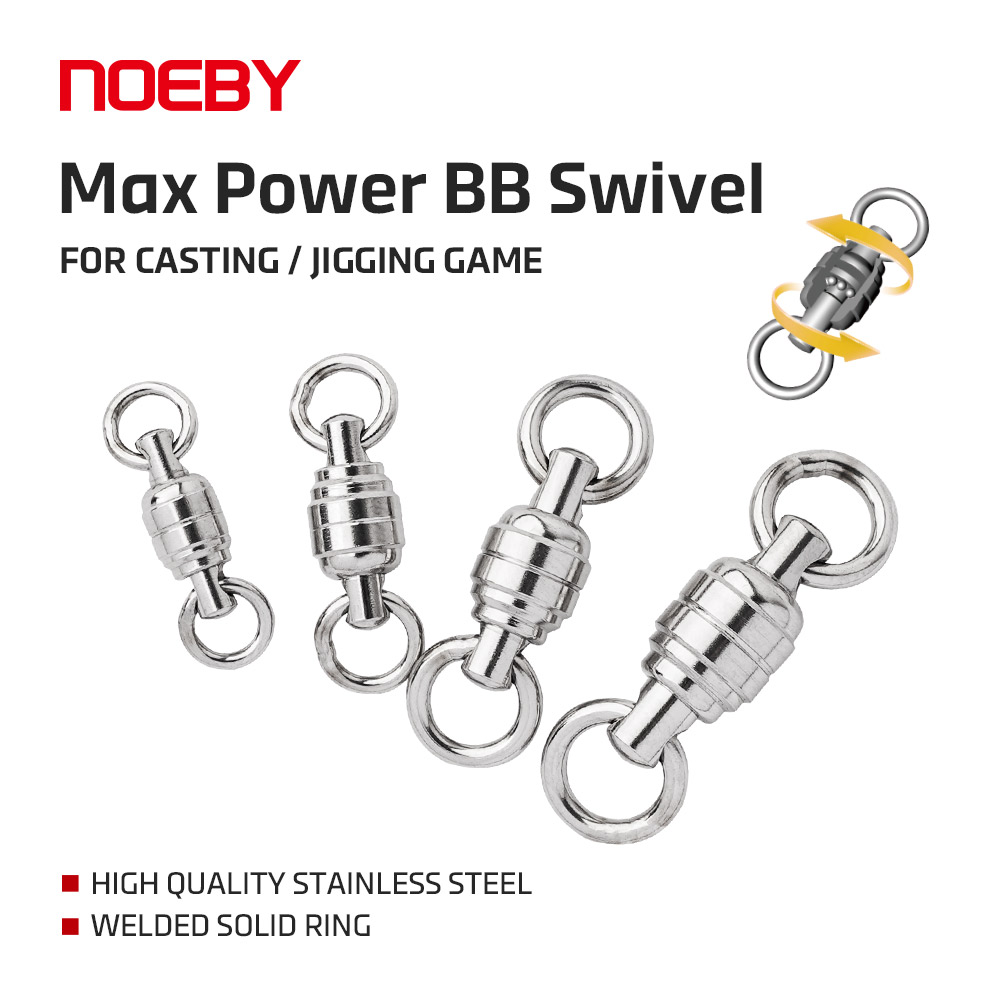 Fishing Equipment On Sale - NOEBY Max Power BB หมุนคุณภาพสูงสแตนเลสเชื่อมแหวนแข็ง #