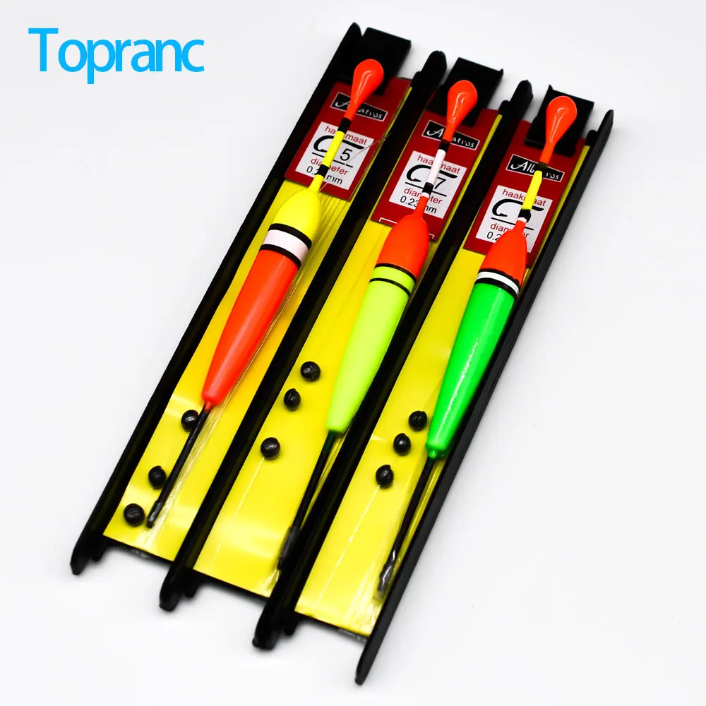 Fishing Bobber Float - Topranc ตกปลา Bobber Line ชุด Fishhook