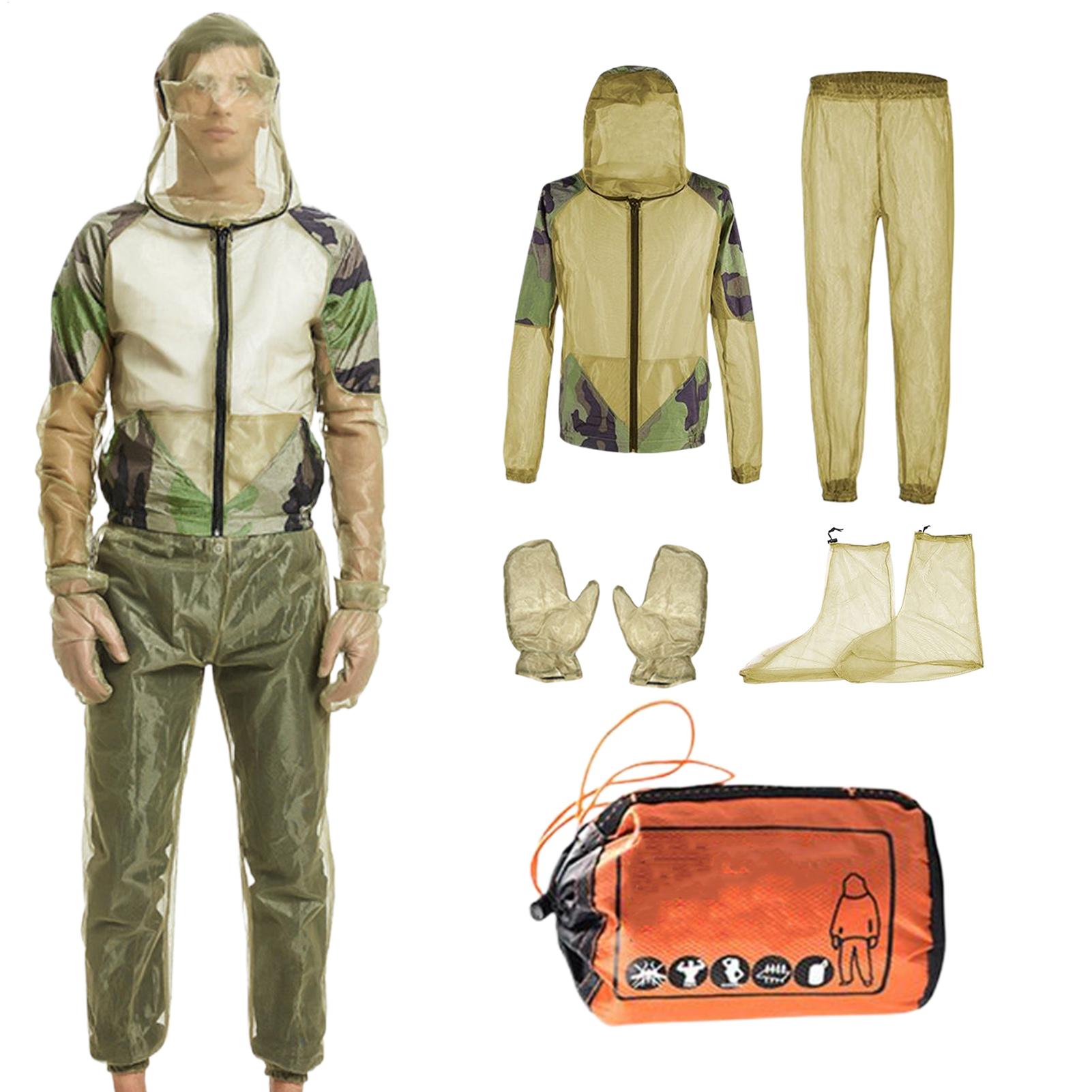 Fly Fishing Set - ชุดบินเต็มตัวของผู้หญิงเสื้อแจ็คเก็ตระบายอากาศกางเกงถุงมือชุดสำหรับการเลี้ยงผึ้งทำสวนตั้งแคมป์ตกปลากลางแจ้งการเดินทางป้องกัน
