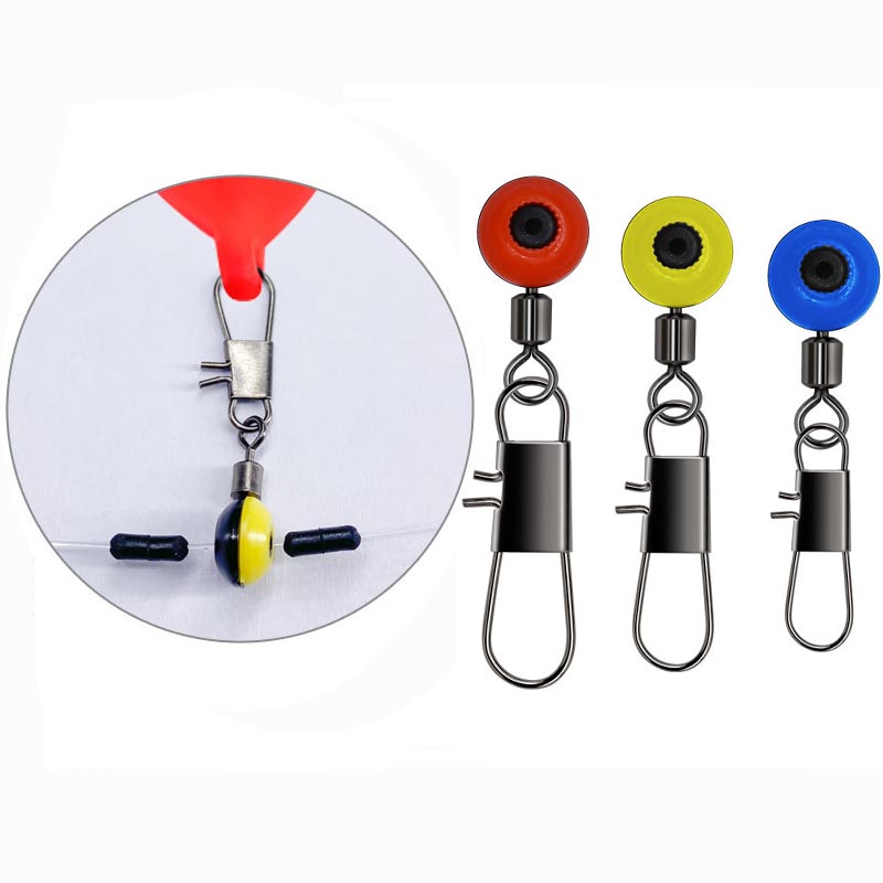 Fishing Bobber Float - 50ชิ้น/ล็อตตกปลาลอย Bobber หยุดช่องว่างถั่วเชื่อมต่อทะเลตกปลาน้ำเค็ม Tackle อุปกรณ์พลาสติกโลหะอุปกรณ์เสริม