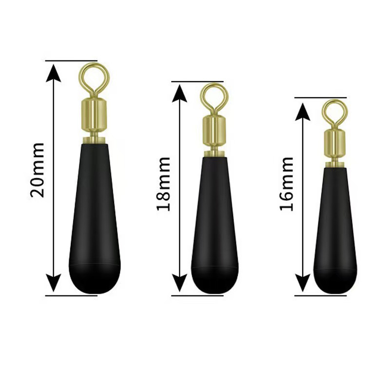 Fishing Bobber Float - ที่ยึดเบ็ดตกปลาแบบหมุนได้ ทำจากโลหะ ยางกันลื่น ทนแรงดึงสูง ป้องกันสายพันกัน ใช้ได้ทั้งน้ำจืดและน้ำเค็ม