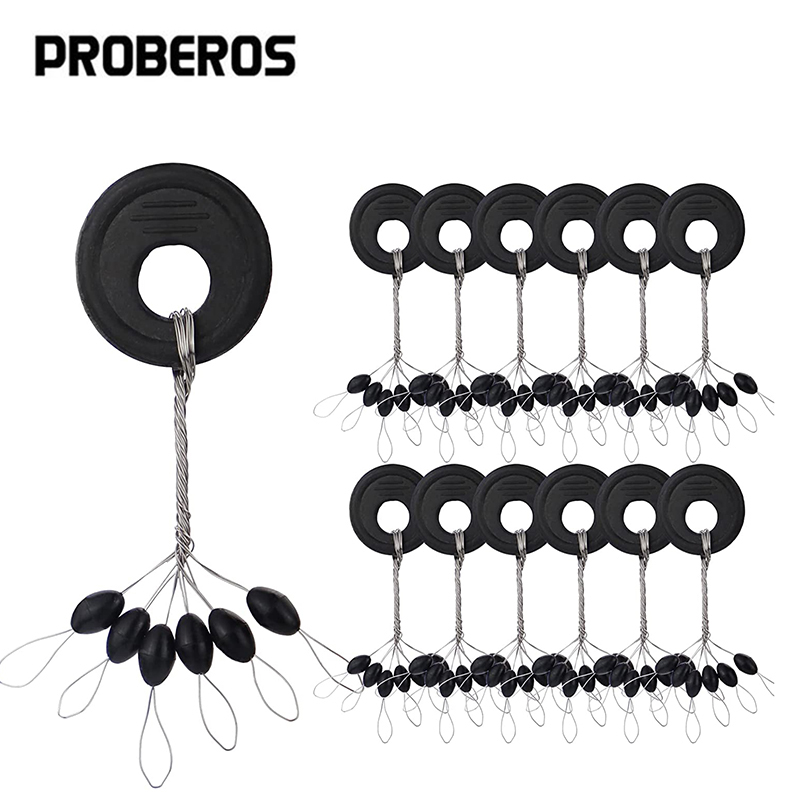 PRO BEROS 60 ชิ้น 10 ชุด จุกยา - Fishing Bobber Float บทวิจารณ์และราคา