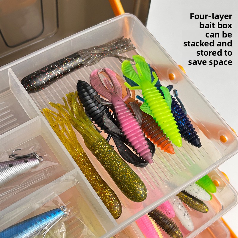 ชุดอุปกรณ์ตกปลาแบบนุ่ม 4 ชั้น  - Fishing Lure บทวิจารณ์และราคา