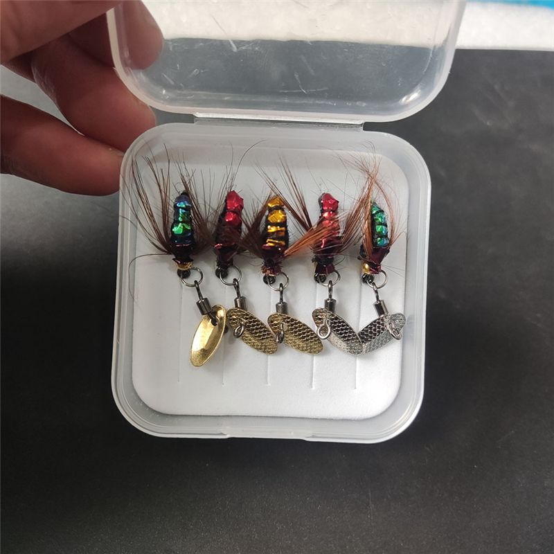 T34C เหยื่อตกปลาประดับเลื่อม ต - Fly Fishing Set บทวิจารณ์และราคา