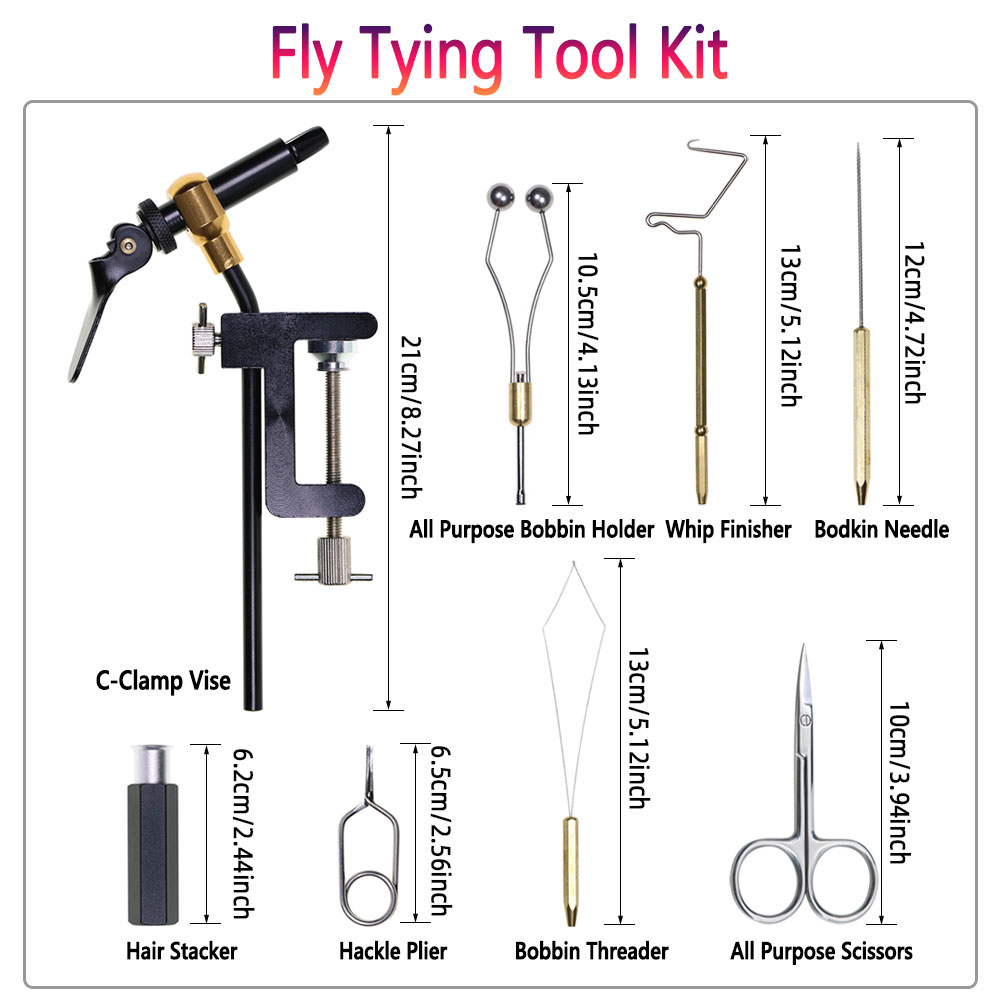 ชุดเครื่องมือผูกขนแมลงแบบ C-Cl - Fly Fishing Set บทวิจารณ์และราคา